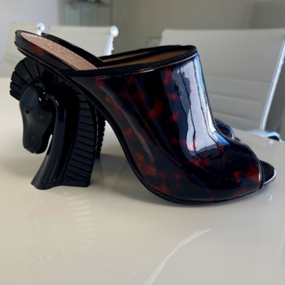 Brand New! Tory Burch Barton Horse-Heel Mules